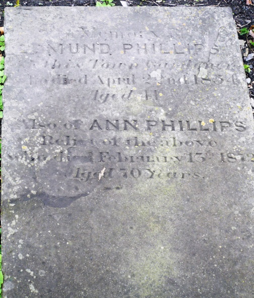 Edmund Phillips  D 1834 & Ann D 1872.jpg