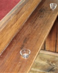 communion glasses in pew holders