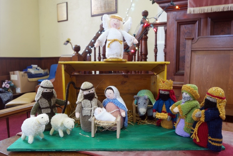 hand knitted Nativity scene.jpg
